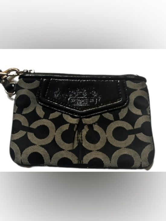 Coach Handbags - Coach Black Signature C Wristlet/Clutch